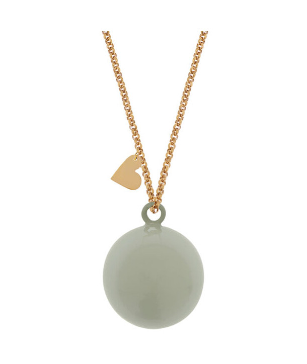 Proud Mama Bola pregnancy necklace Grey/Mint