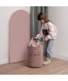 SIPO Toy Storage Basket XL – Premium Bouclé Edition PINK CAT 43L