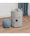 SIPO Toy Storage Basket XL – Premium Bouclé Edition GREY BEAR 43L