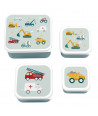 A little lovely company: Lunch box set Vehicles 4 PCS