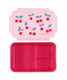 A little lovely company: Δοχείο φαγητού Bento με χωρίσματα- 1,2 L- Cherries