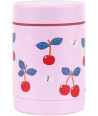A little lovely company: Θερμός φαγητού από ανοξείδωτο ατσάλι 300ml-Cherries