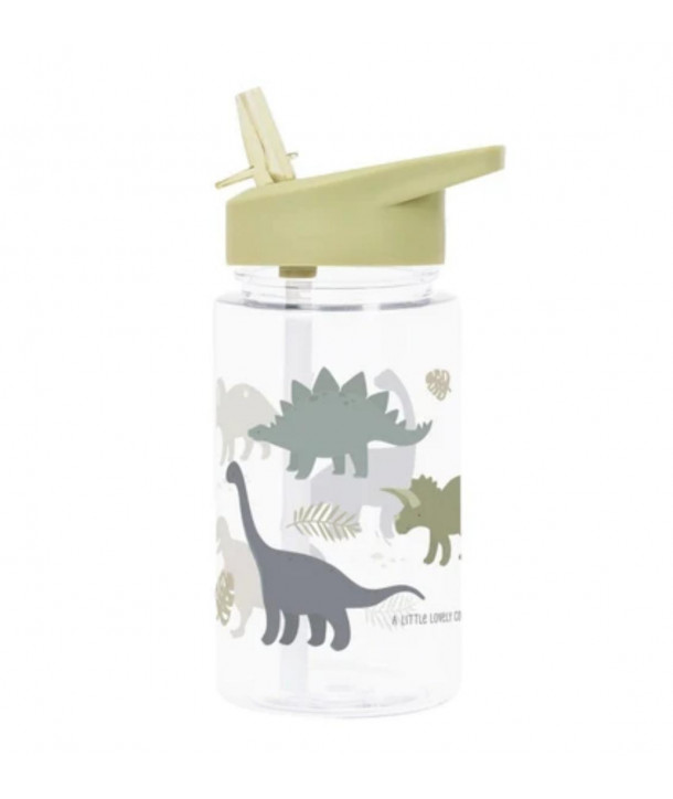 A LITTLE LOVELY COMPANY Drink bottle: Dinosaurs 450ml