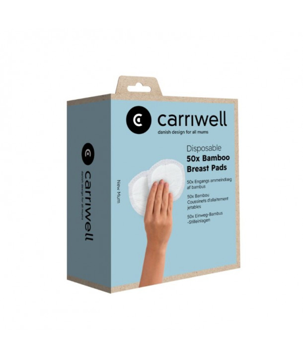 Carriwell Disposable bamboo nursing pads 50 PCS