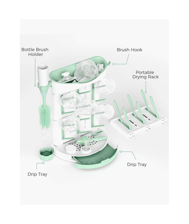 Momcozy DIY Larger Bottle Drying Rack for 18 Bottles