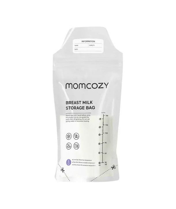 Momcozy Σακουλάκια Αποθήκευσης Μητρικού Γάλακτος 50τμχ (180ml)