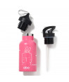 ABO STAINLESS STEEL THERMAL BOTTLE 350ml με έξτρα πώμα abottle SOMEBUNNY LOVES YOU