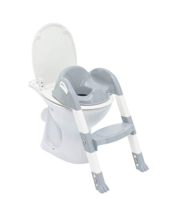 THERMOBABY KIDDYLOO ΕΚΠΑΙΔΕΥΤΙΚΟ ΚΑΘΙΣΜΑ ΤΟΥΑΛΕΤΑΣ ΜΕ ΣΚΑΛΑΚΙΑ GREY