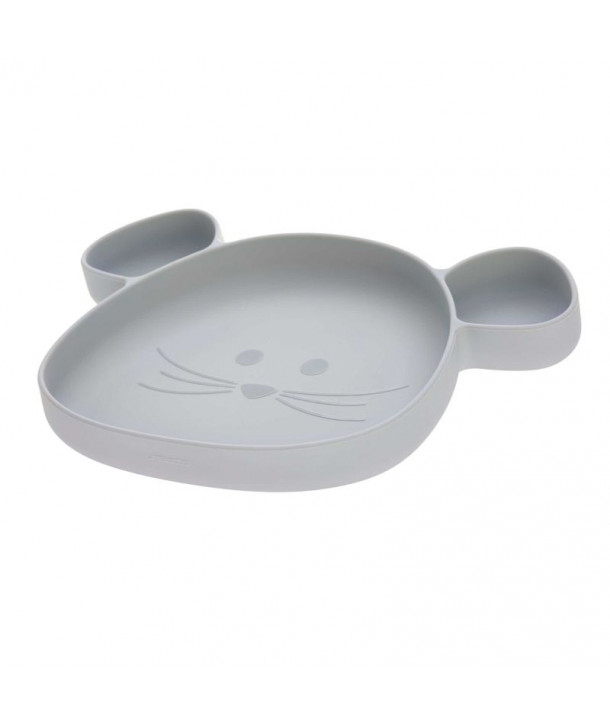 Laessig Πιάτο από σιλικόνη, mouse, grey