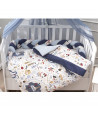 ABO Baby Nursery Bedding Set BOY ON ADVENTURE 3 PCS