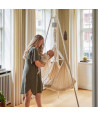 MEMBANTU Twin baby hammock with cradle bouncer