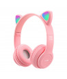 ATHYRMA TOYS Ασύρματα ακουστικά αυτία γάτας Pink