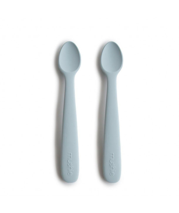 MUSHIE SILICONE SPOONS POWDER BLUE