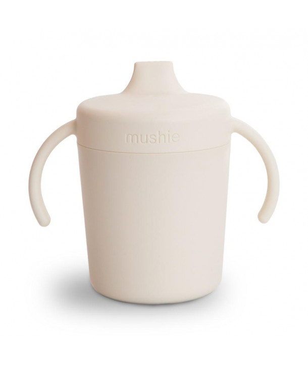 MUSHIE Εκπαιδευτικό Ποτηράκι PP Ivory 350ml