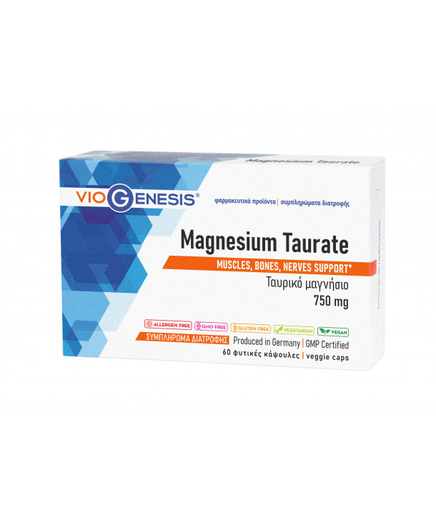 VIOGENESIS MAGNESIUM TAURATE 750mg 60 CAPS