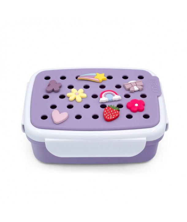 Melii – Bento lunch box with Charms PURPLE