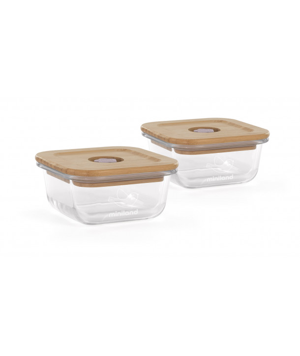 MINILAND 210 ML PACK 2 GO ECO SQUARE CHICK