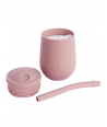 Ezpz Εκπαιδευτικό ποτήρι Mini Cup + καλαμάκι Blush