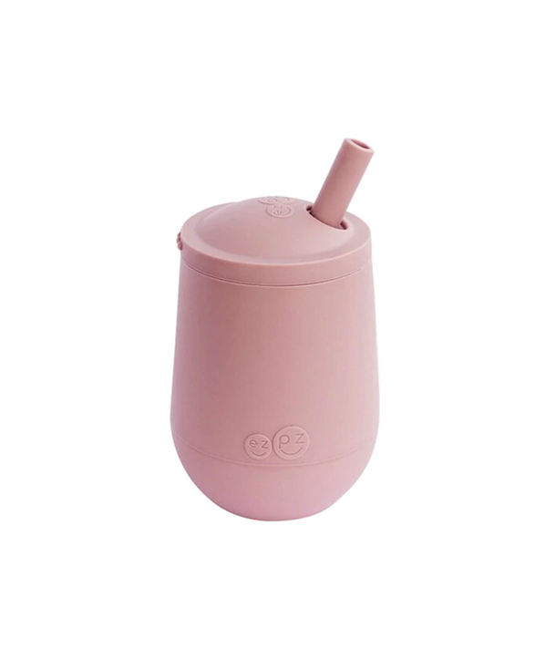 Ezpz Εκπαιδευτικό ποτήρι Mini Cup + καλαμάκι Blush