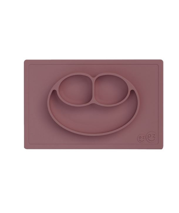Ezpz: Εκπαιδευτικό πιάτο 24+ μηνών Happy Mat - Mauve