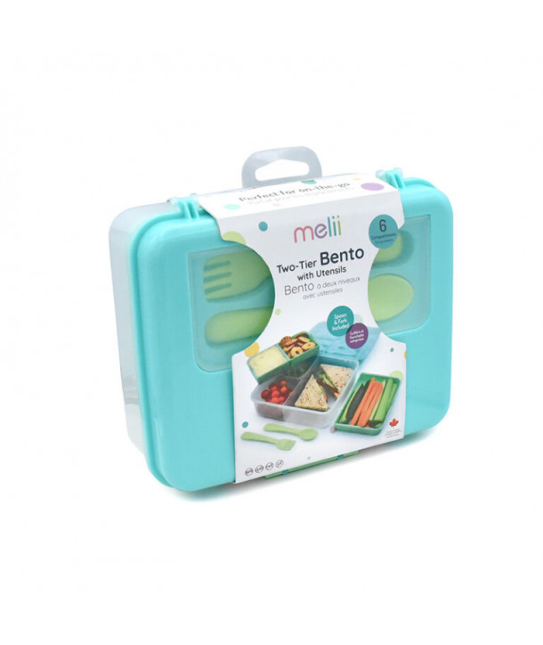 Melii – Διώροφο Bento LIGHT MINT BLUE
