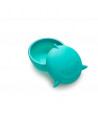 MELII SILICONE BOWL WITH LID SHARK