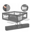 Lionelo Willow XL Πάρκο Gray Congrete