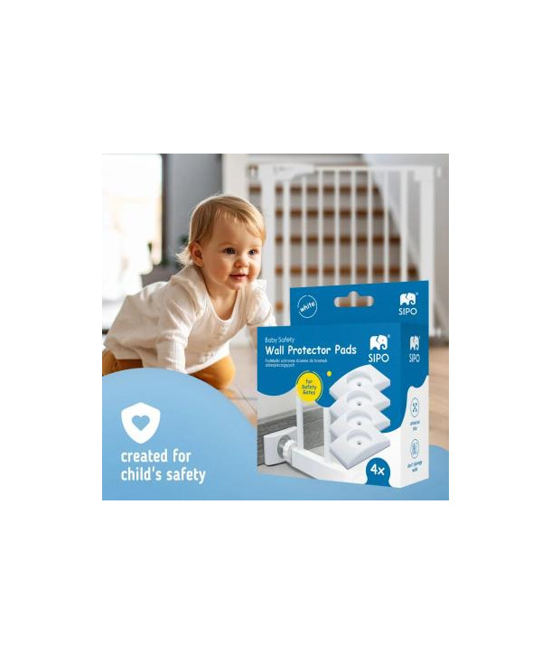 Sipo wall protector pads white 4 pcs