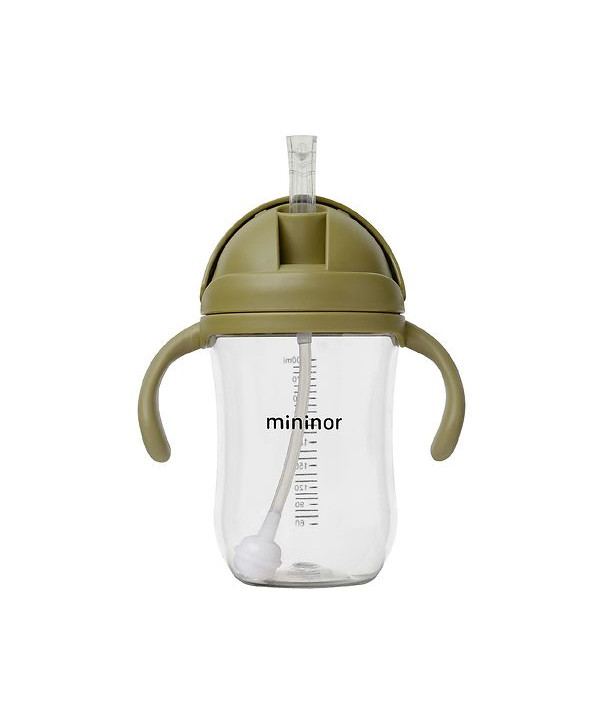 Mininor Straw cup Tritan 330ml "Black Raven"