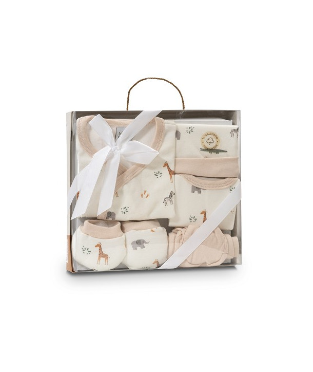 Interbaby Savana gift set 5 pieces (0-6 months) Beige