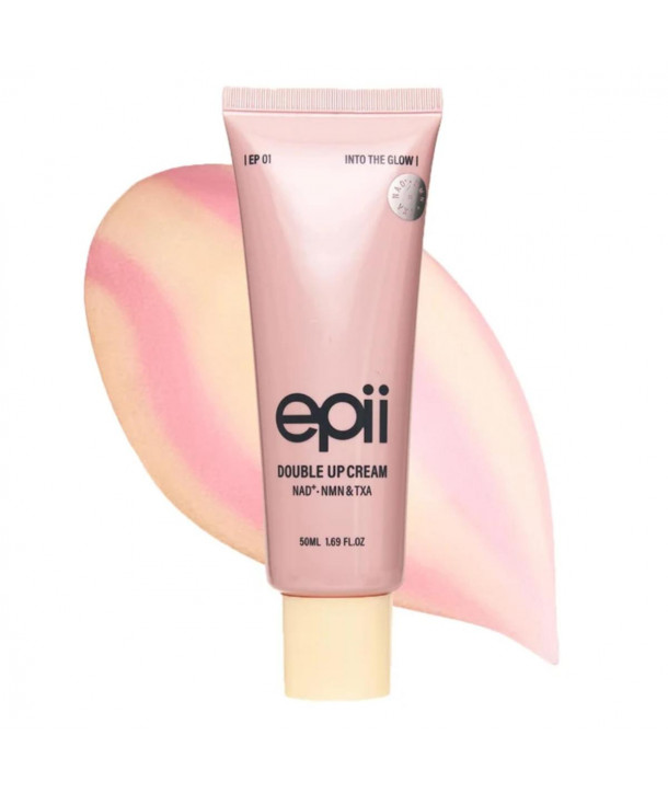 Epii Double Up Cream NAD+ / TXA – Διπλή Κρέμα Προσώπου για Σύσφιξη, Λάμψη & Πανάδες με NAD+, NMN, TXA & 15% Squalane 50ml
