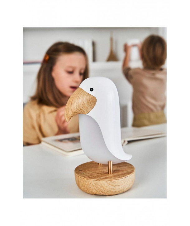 Rabbit & Friends Επιτραπέζιο Φωτιστικό με ηχείο Puffin Lamp 20cm