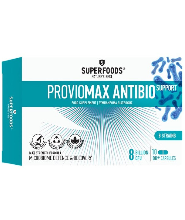 Superfoods Proviomax Antibio Support 8 Billion CFU, 10caps