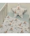 OLIVER BABY Σετ 2 Σεντόνια Λίκνου 80x110cm 100% Βαμβάκι Des. 423