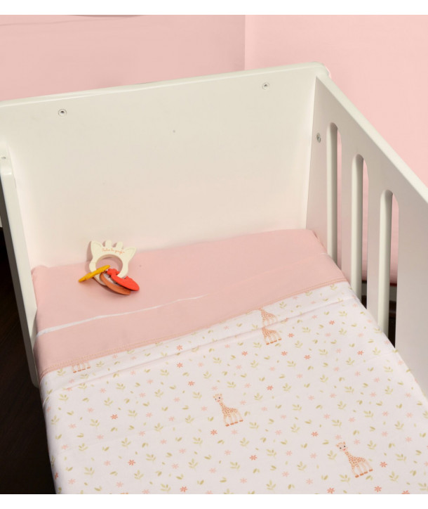 SOPHIE LA GIRAFE Σεντόνια Λίκνου Σετ 2τ -75×110-100% Βαμβάκι Design 502