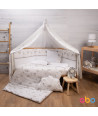 ABO 9-Piece Baby Bedding Set 70x140 - Moon
