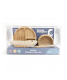CHEEKY CHOMPERS BAMBOO WEANING SET - SAND