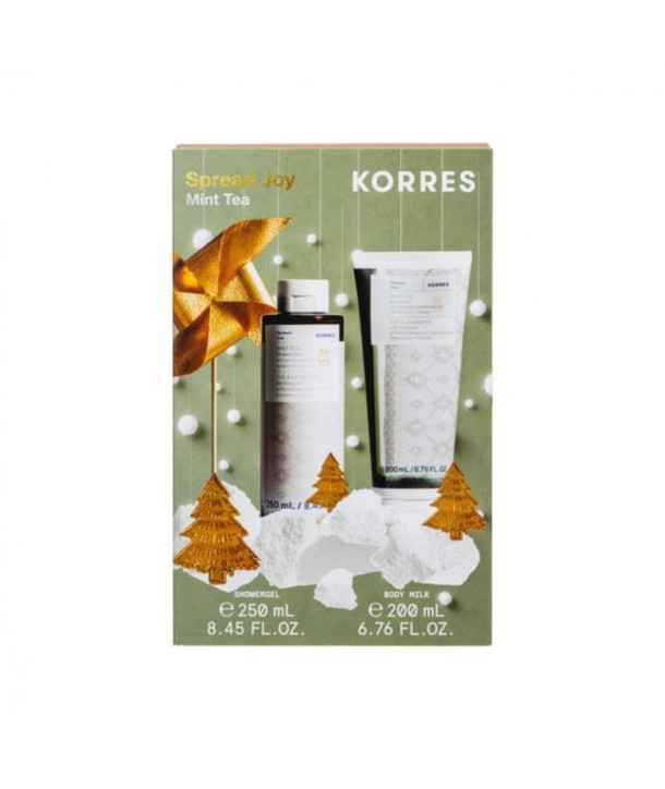 Korres Promo Spread Joy με Mint Tea Shower Gel, 250ml & Mint Tea Body Milk , 200ml, 1σετ