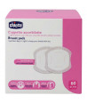 CHICCO ANTIBACTERIAL BREAST PADS 60 PCS