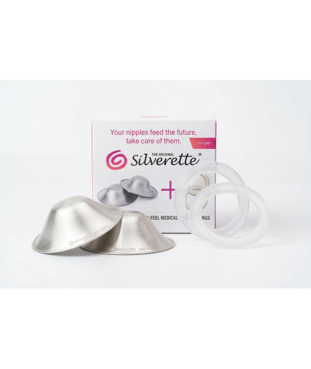 SILVERETTE NURSING CUPS LARGE 2 PCS & O-FEEL 2 PCS