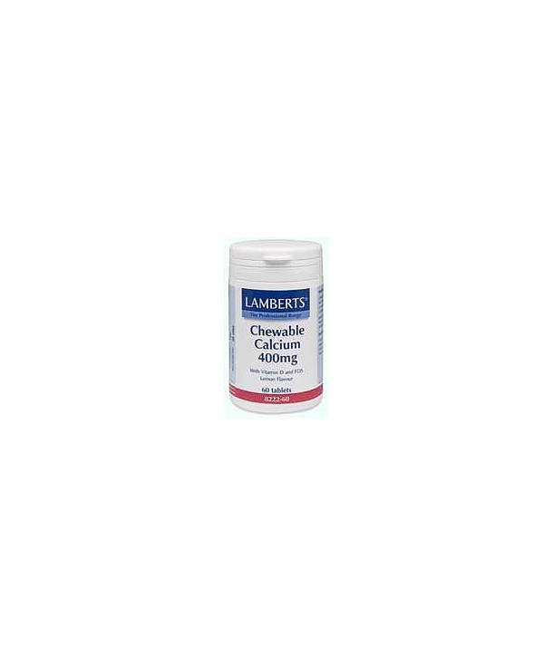 LAMBERTS CHEWABLE CALCIUM 400mg 60 TABS